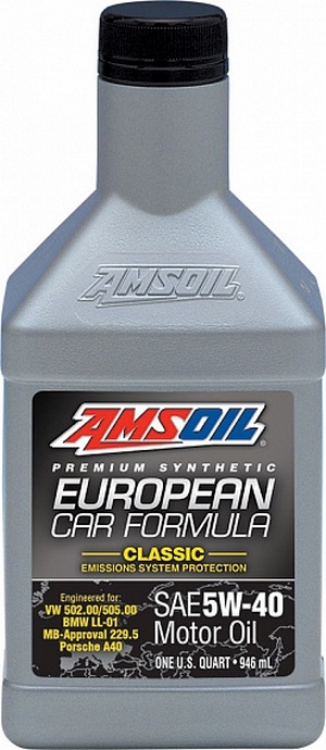 Объем 0,946л. AMSOIL European Car Formula Full-SAPS Synthetic Motor Oil 5W-40 - EFMQT - Автомобильные жидкости. Розница и оптом, масла и антифризы - KarPar Артикул: EFMQT. PATRIOT.