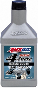 Объем 0,946л. AMSOIL Formula 4-Stroke Marine Synthetic Oil 10W-40 - WCFQT