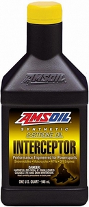 Объем 0,946л. AMSOIL Interceptor Synthetic 2-Stroke Oil - AITQT
