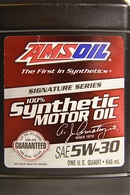 Объем 0,946л. AMSOIL Signature Series Synthetic Motor Oil 5W-30 - ASLQT