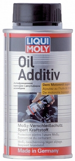 Антифрикционная присадка с дисульфидом молибдена в моторное масло LIQUI MOLY Oil Additiv - 3901 Объем 0,12лл.