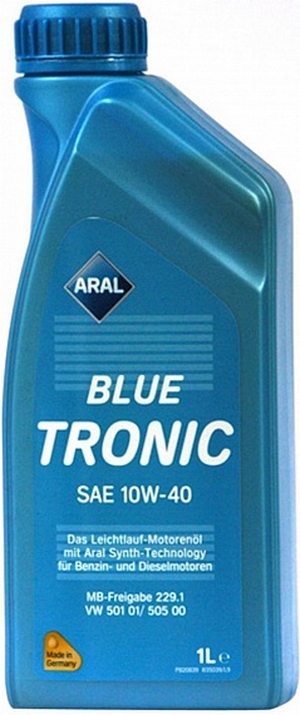 Объем 1л. ARAL BlueTronic 10W-40 - 14F736 - Автомобильные жидкости. Розница и оптом, масла и антифризы - KarPar Артикул: 14F736. PATRIOT.