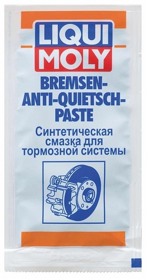Объем 0,01л. Cмазка для тормозной системы LIQUI MOLY Bremsen-Anti-Quietsch-Paste - 7585 - Автомобильные жидкости. Розница и оптом, масла и антифризы - KarPar Артикул: 7585. PATRIOT.