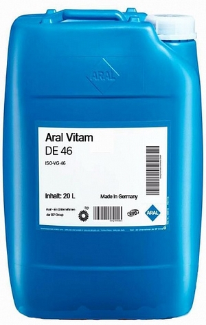 Объем 20л. Гидравлическое масло ARAL Vitam DE 46 - 1569A3 - Автомобильные жидкости. Розница и оптом, масла и антифризы - KarPar Артикул: 1569A3. PATRIOT.