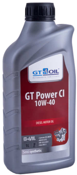 Объем 1л. GT-OIL Power CI 10W-40 - 8809059407851 - Автомобильные жидкости. Розница и оптом, масла и антифризы - KarPar Артикул: 8809059407851. PATRIOT.