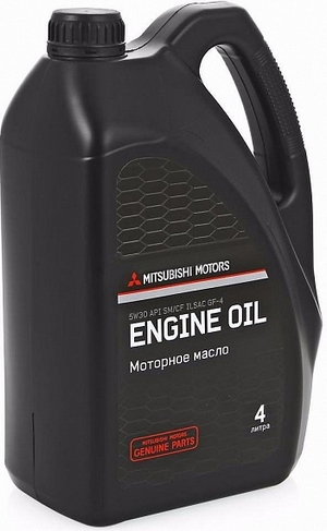 Объем 4л. MITSUBISHI Genuine Oil 5W-30 SM GF-4 - MZ320154 - Автомобильные жидкости. Розница и оптом, масла и антифризы - KarPar Артикул: MZ320154. PATRIOT.