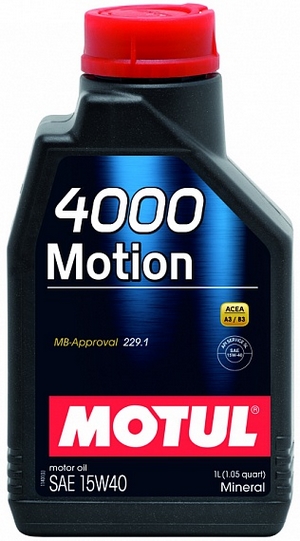 Объем 1л. MOTUL 4000 Motion 15W-40 - 102815 - Автомобильные жидкости. Розница и оптом, масла и антифризы - KarPar Артикул: 102815. PATRIOT.