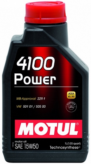 Объем 1л. MOTUL 4100 Power 15W-50 - 102773 - Автомобильные жидкости. Розница и оптом, масла и антифризы - KarPar Артикул: 102773. PATRIOT.