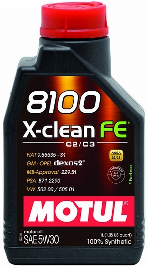 Объем 1л. MOTUL 8100 X-clean FE 5W-30 - 104775 - Автомобильные жидкости. Розница и оптом, масла и антифризы - KarPar Артикул: 104775. PATRIOT.