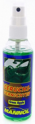 Нейтрализатор запахов MANNOL Green apple - 2301 Объем 0,1л.
