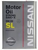 Объем 4л. NISSAN Strong Save X SL 0W-20 - KLAL2-00204
