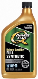 Объем 0,946л. QUAKER STATE Ultimate Durability 10W-30 - 550036715
