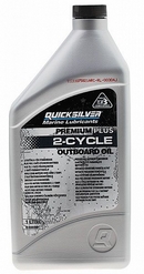 Объем 1л. QUICKSILVER Premium Plus 2-Cycle Outboard Oil TC-W3 - 92-858026QB1