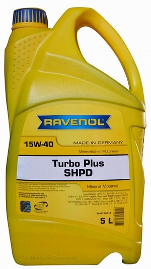 Объем 5л. RAVENOL Turbo plus SHPD 15W-40 - 1123115-005-01-999 - Автомобильные жидкости, масла и антифризы - KarPar Артикул: 1123115-005-01-999. PATRIOT.