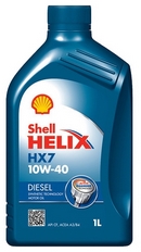 Объем 1л. SHELL Helix HX7 Diesel 10W-40 - 550040506