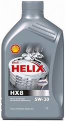 Объем 1л. SHELL Helix HX8 Synthetic 5W-30 - 550040462