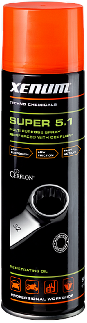 Объем 0,5л. Смазка XENUM Super 5.1 with Cerflon - 4038500 - Автомобильные жидкости. Розница и оптом, масла и антифризы - KarPar Артикул: 4038500. PATRIOT.