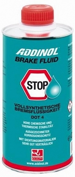 Тормозная жидкость ADDINOL Brake Fluid DOT 4 - 4014766071149 Объем 0,5л.