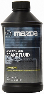 Тормозная жидкость MAZDA DOT-3 Brake Fluid - 0000-77-130E-10 Объем 0,354л.