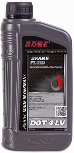 Тормозная жидкость ROWE Hightec Brake Fluid DOT 4 LV - 25114-171-03 Объем 1л.