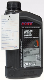 Тормозная жидкость ROWE Hightec Brake Fluid Super DOT 4 - 25102-171-03 Объем 1л.