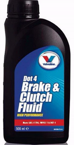 Тормозная жидкость VALVOLINE Brake & Clutch Fluid DOT 5.1 - VE58022 Объем 0,5л.