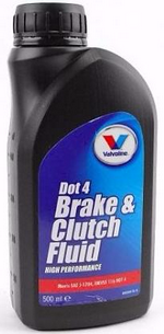Тормозная жидкость VALVOLINE Brake Fluid DOT 4 - 841594 Объем 0,5л.