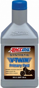 Объем 0,946л. Трансмиссионное масло AMSOIL Synthetic V-Twin Primary Fluid - MVPQT