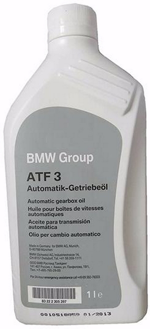 Объем 1л. Трансмиссионное масло BMW ATF 3 Automatik- Getriebeol - 83222305397 - Автомобильные жидкости. Розница и оптом, масла и антифризы - KarPar Артикул: 83222305397. PATRIOT.