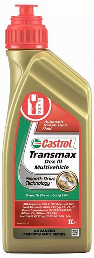 Объем 1л. Трансмиссионное масло CASTROL Transmax Dex III Multivehicle - 157AB3 - Автомобильные жидкости. Розница и оптом, масла и антифризы - KarPar Артикул: 157AB3. PATRIOT.