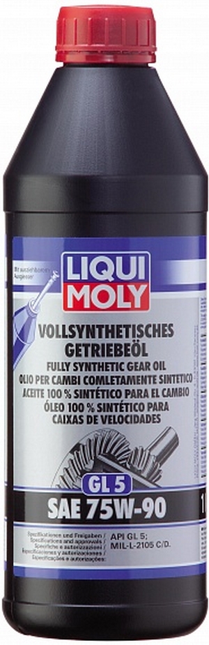 Объем 1л. Трансмиссионное масло LIQUI MOLY Vollsynthetisches Getriebeoil 75W-90 - 1950 - Автомобильные жидкости. Розница и оптом, масла и антифризы - KarPar Артикул: 1950. PATRIOT.