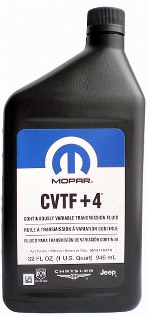 Объем 0,946л. Трансмиссионное масло MOPAR CVTF+4 - 05191184AA - Автомобильные жидкости. Розница и оптом, масла и антифризы - KarPar Артикул: 05191184AA. PATRIOT.