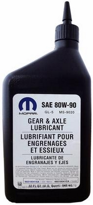 Объем 0,946л. Трансмиссионное масло MOPAR Gear & Axle Lubricant 80W-90 - 68218041AA - Автомобильные жидкости. Розница и оптом, масла и антифризы - KarPar Артикул: 68218041AA. PATRIOT.