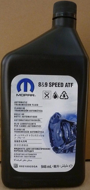 Объем 0,946л. Трансмиссионное масло MOPAR ZF 8 & 9 speed ATF - 68218925GA - Автомобильные жидкости. Розница и оптом, масла и антифризы - KarPar Артикул: 68218925GA. PATRIOT.
