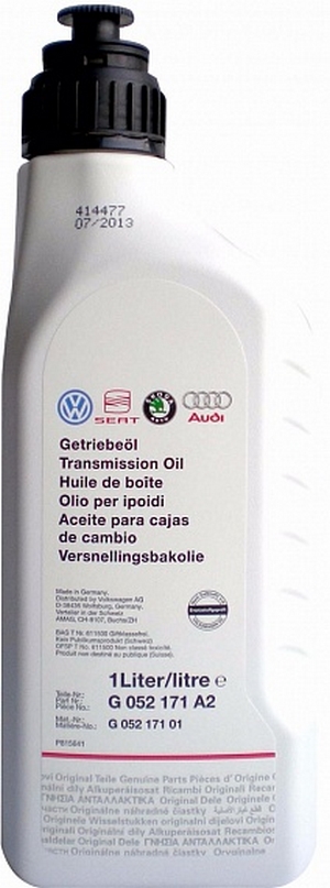 Объем 1л. Трансмиссионное масло VW G052 171 - G052171A2 - Автомобильные жидкости. Розница и оптом, масла и антифризы - KarPar Артикул: G052171A2. PATRIOT.