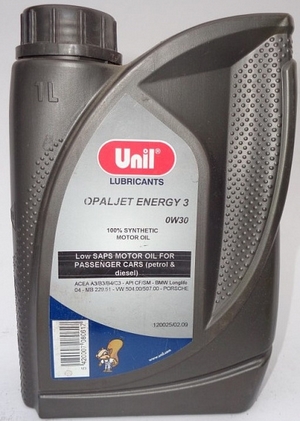 Объем 1л. UNIL Opaljet Energy 3 SAE 0W-30 - 9167 - Автомобильные жидкости. Розница и оптом, масла и антифризы - KarPar Артикул: 9167. PATRIOT.