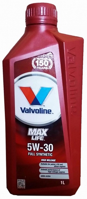 Объем 1л. VALVOLINE Maxlife 5W-30 - 872371 - Автомобильные жидкости. Розница и оптом, масла и антифризы - KarPar Артикул: 872371. PATRIOT.