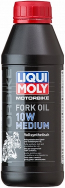 Объем 0,5л. Вилочное масло LIQUI MOLY Motorbike Fork Oil Medium 10W - 7599