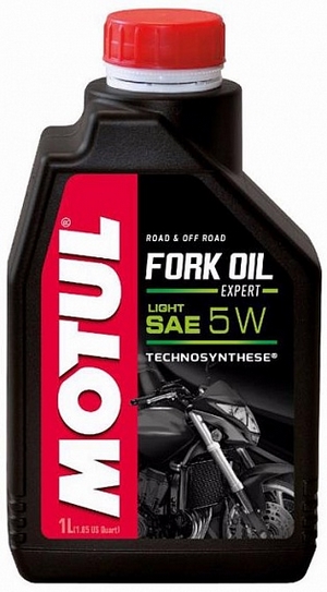 Объем 1л. Вилочное масло MOTUL Fork Oil Expert Light 5W - 105929 - Автомобильные жидкости. Розница и оптом, масла и антифризы - KarPar Артикул: 105929. PATRIOT.