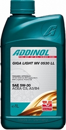 Объем 1л. ADDINOL Giga Light MV 0530 LL 5W-30 - 4014766072573