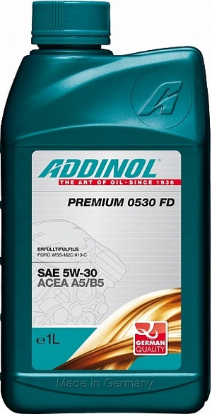 Объем 1л. ADDINOL Premium 0530 FD 5W-30 - 4014766074010 - Автомобильные жидкости. Розница и оптом, масла и антифризы - KarPar Артикул: 4014766074010. PATRIOT.