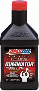 Объем 0,946л. AMSOIL Dominator Synthetic 2-Stroke Racing Oil - TDRQT