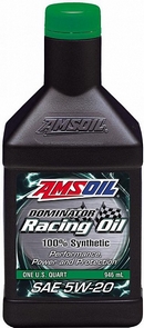 Объем 0,946л. AMSOIL Dominator Synthetic Racing Oil 5W-20 - RD20QT