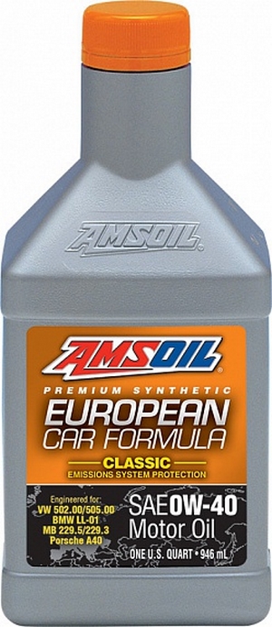 Объем 0,946л. AMSOIL European Car Formula Classic ESP 0W-40 - EFOQT - Автомобильные жидкости. Розница и оптом, масла и антифризы - KarPar Артикул: EFOQT. PATRIOT.