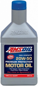Объем 0,946л. AMSOIL Synthetic Premium Protection Motor Oil 20W-50 - AROQT
