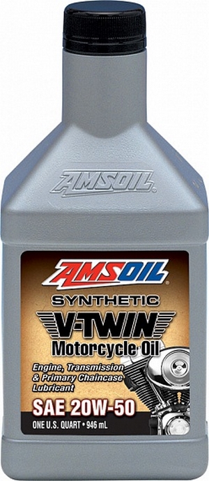 Объем 0,946л. AMSOIL V-Twin Synthetic Motorcycle Oil 20W-50 - MCVQT - Автомобильные жидкости. Розница и оптом, масла и антифризы - KarPar Артикул: MCVQT. PATRIOT.