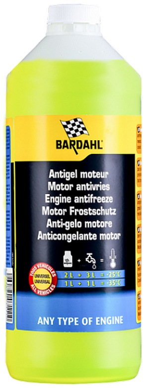Антифриз концентрат BARDAHL Universal Antifreeze - 7111 Объем 1л. - Автомобильные жидкости, масла и антифризы - KarPar Артикул: 7111. PATRIOT.