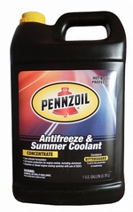 Антифриз концентрат желтый PENNZOIL Antifreeze & Summer Coolant - 8542 Объем 3,785л.