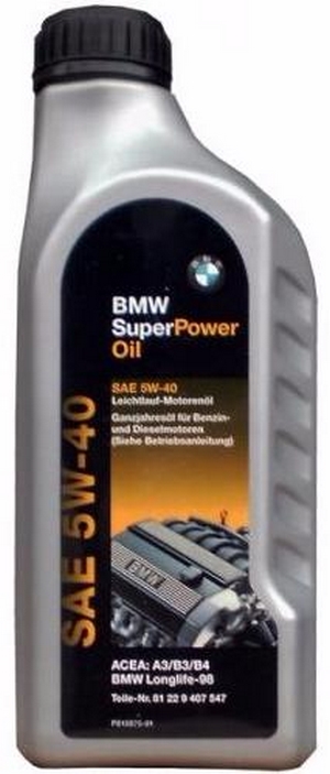 Объем 1л. BMW Super Power Oil 5W-40 - 81229407547 - Автомобильные жидкости. Розница и оптом, масла и антифризы - KarPar Артикул: 81229407547. PATRIOT.