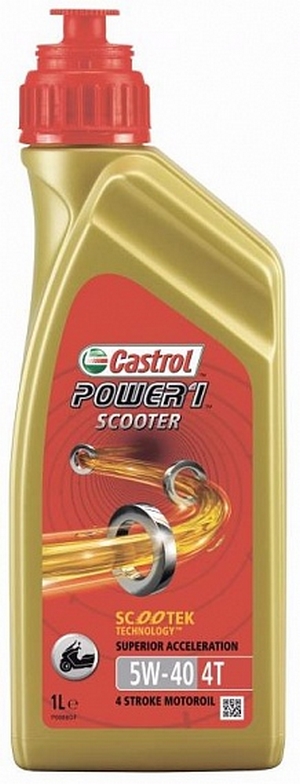 Объем 1л. CASTROL Power 1 Scooter 5W-40 - 15688F - Автомобильные жидкости. Розница и оптом, масла и антифризы - KarPar Артикул: 15688F. PATRIOT.